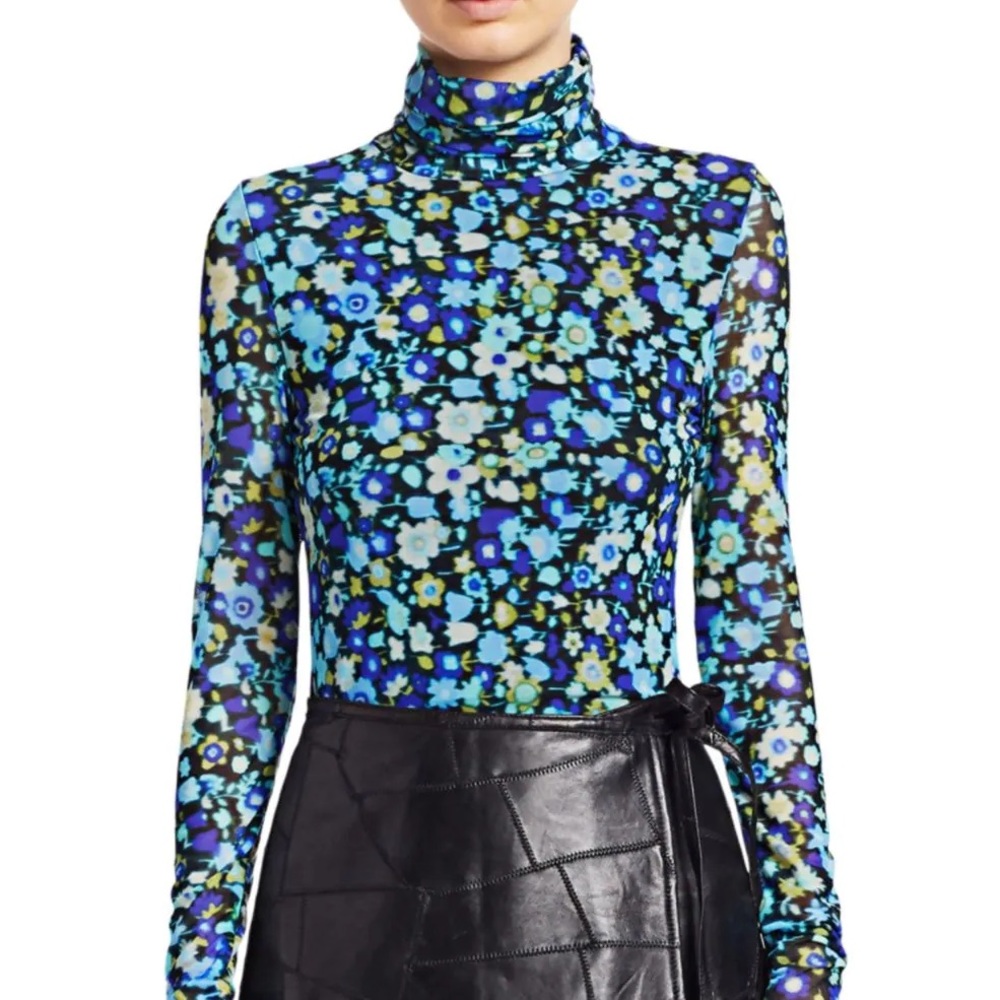 Ganni Mesh Turtleneck